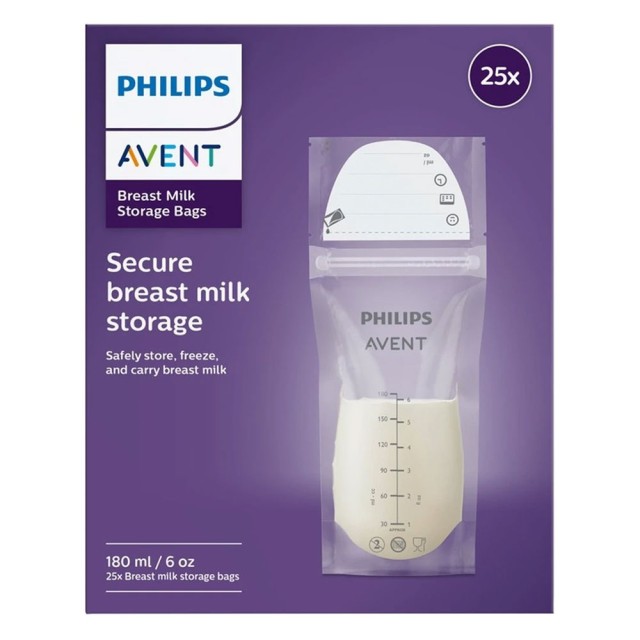 Philips Avent Breast Milk Storage Bags 25τεμ - Κωδ SCF603/25 product photo