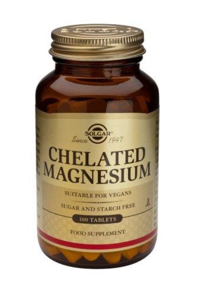 Solgar Chelated Magnesium 100 mg 100 Tabs product photo