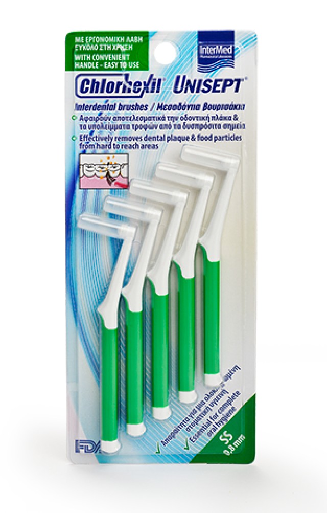 Intermed Chlorhexil Interdental Brushes SS 0,8mm 5 τμχ product photo