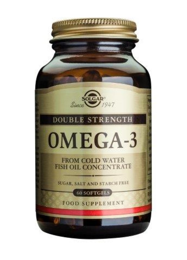 Solgar Omega-3 Double Strength 60 Softgels product photo