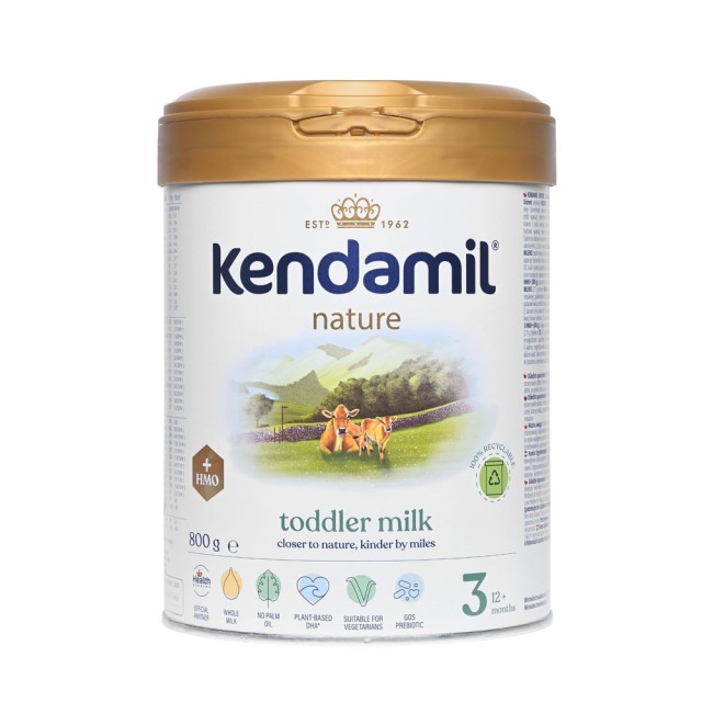 Kendamil Nature Toddler Milk No3 Βιολογικό Βρεφικό Γάλα 3ης Βρεφικής Ηλικίας 12-24μηνών 800gr product photo