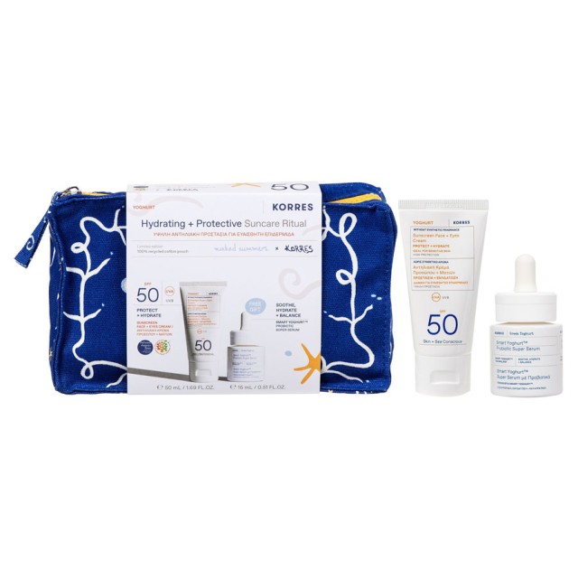 Korres Promo Yoghurt Sunscreen Face & Eyes Cream Spf50, 50ml & Δώρο Smart Probiotic Super Serum 15ml & Νεσεσέρ product photo