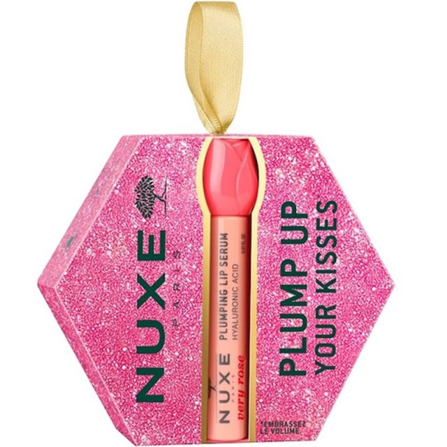 Nuxe Promo Xmas Set 2026 Very Rose Hyaluronic Acid Plumping Lip Serum Ορός Χειλιών για Άμεσο Όγκο 8ml σε Χριστουγεννιάτικη Συσκευασία product photo