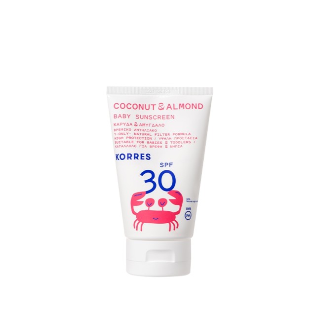 Korres Coconut & Almond Baby Sunscreen SPF30 100 ml product photo