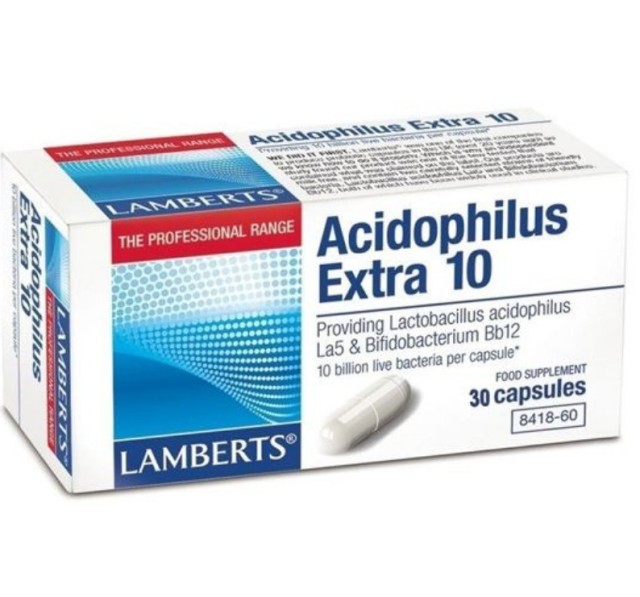Lamberts Acidophilus Extra 10 (Milk Free) 30 Κάψουλες product photo