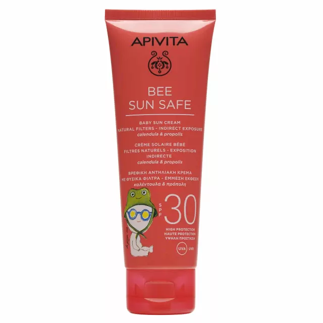 Apivita Bee Sun Safe Βρεφική Αντηλιακή Κρέμα Με Φυσικά Φίλτρα Spf30 100 ml product photo