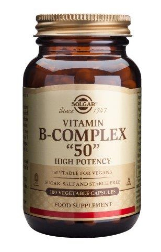 Solgar B- 50 Complex 100 Veg.Caps product photo