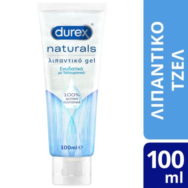 Durex Naturals Ενυδατικό Λιπαντικό Gel με 100% Φυσικά Συστατικά Και Υαλουρονικό Οξύ 100ml product photo