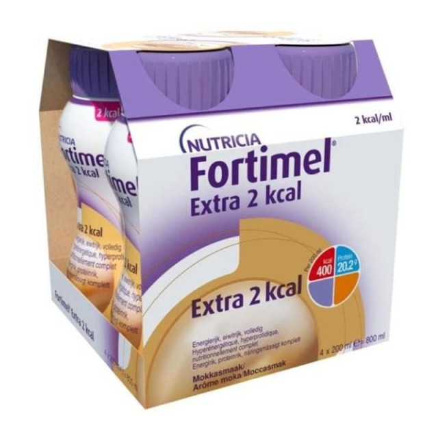 Nutricia Fortimel Extra 2 Kcal Μόκα 4x200ml product photo
