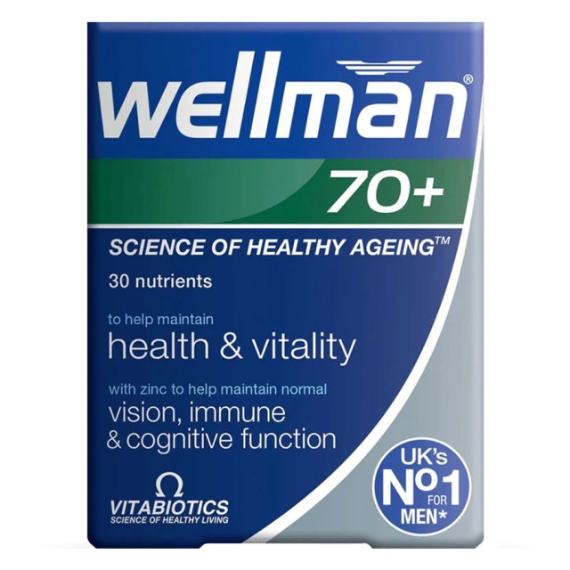 Vitabiotics Wellman 70+ 30tabs product photo