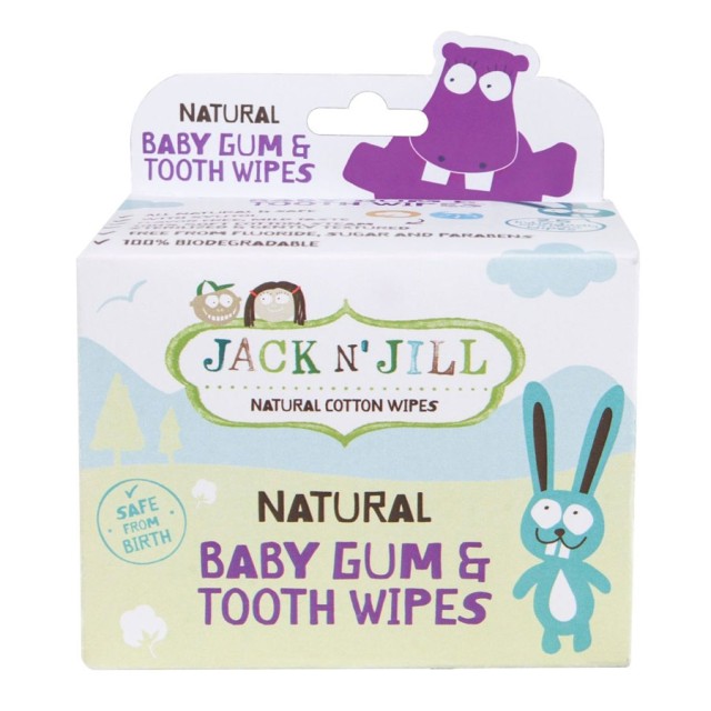 Jack N Jill Natural Μαντηλάκια Καθαρισμού Για Ούλα Και Νεογιλά Δόντια 25 Μαντηλάκια product photo
