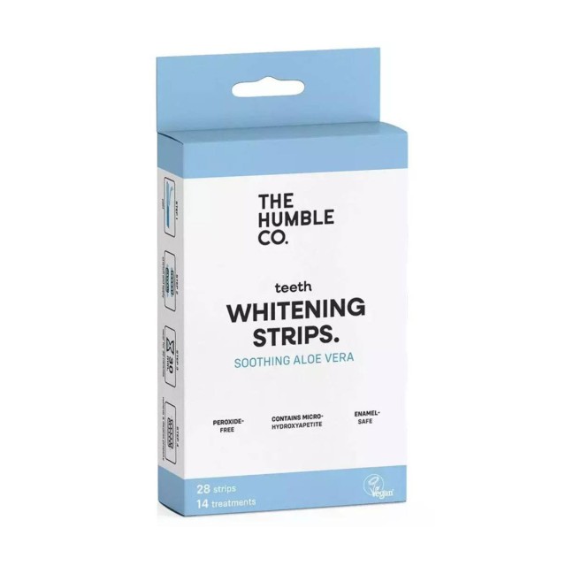 The Humble Co. Whitening Teeth Strips Fresh Aloe Vera Ταινίες Λεύκανσης Δοντιών με Γεύση Aloe Vera 28τεμ product photo