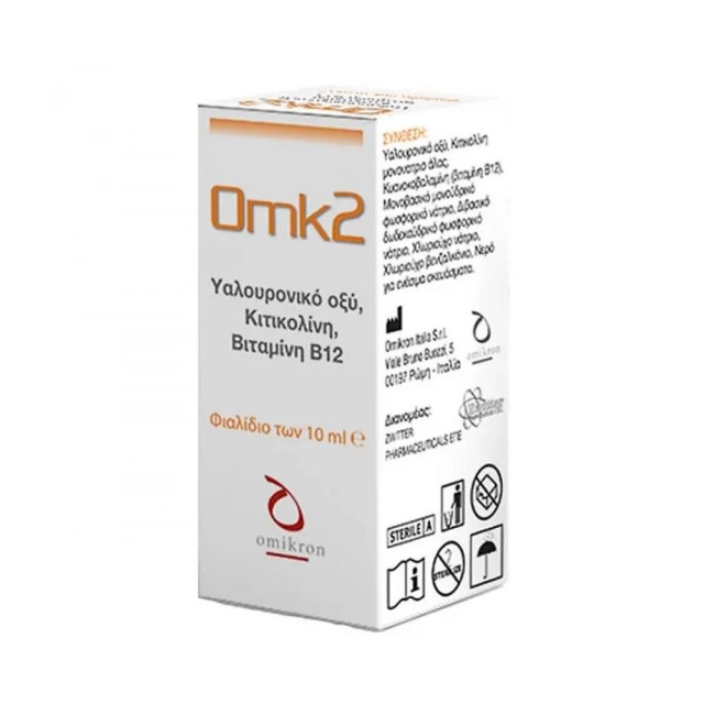 Omk2 Οφθαλμικές Σταγόνες με Υαλουρονικό Οξύ 10ml product photo