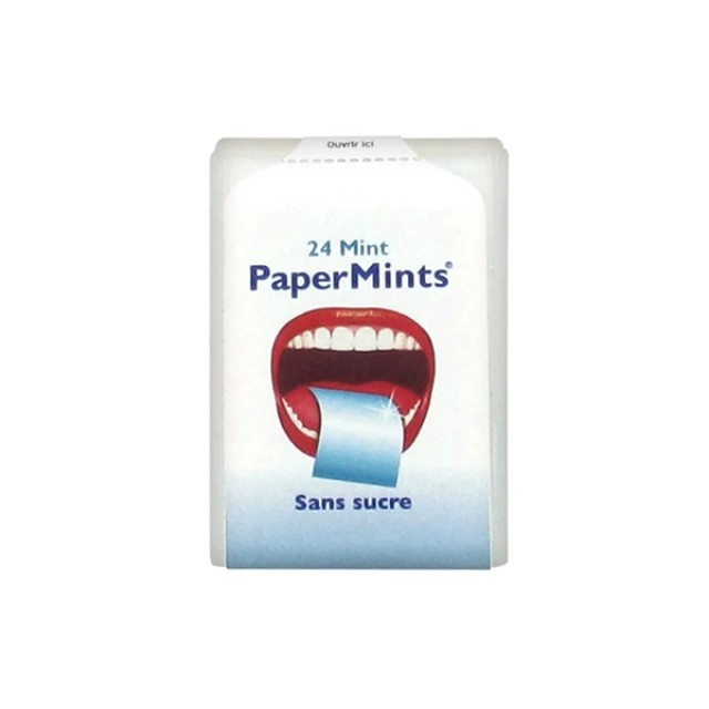 PaperMints Cool Caps Ταινίες για Δροσερή Αναπνοή Χωρίς Ζάχαρη με Γεύση Μέντα 24 τεμάχια product photo