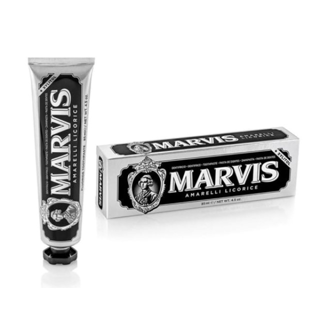 Marvis Toothpaste Amarelli Licorice Mint Οδοντόκρεμα με Γλυκόριζα, Μέντα και Ξυλιτόλη 85ml product photo