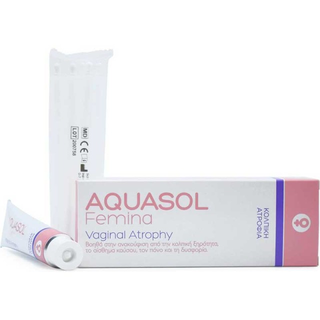 Aquasol Femina Vaginal Atrophy Κρέμα Για Κολπική Ατροφία 30ml product photo