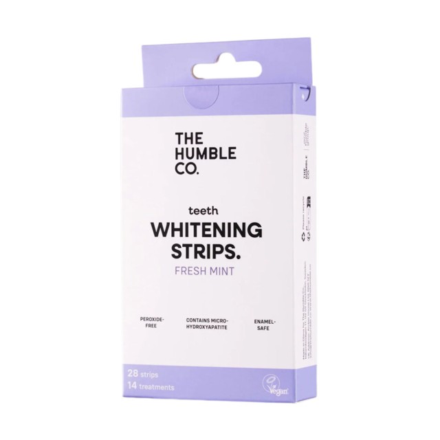 The Humble Co. Whitening Teeth Strips Fresh Mint Ταινίες Λεύκανσης Δοντιών με Γεύση Μέντα 28τεμ product photo