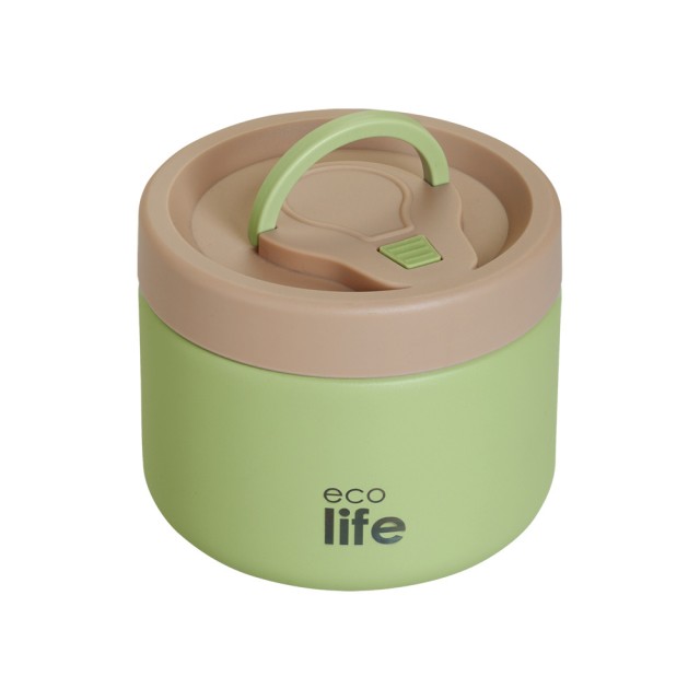 Ecolife Στρογγυλό Θερμός Φαγητού Πράσινο 650ml product photo