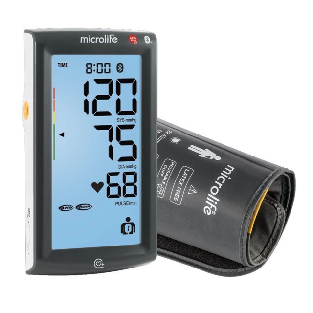 Microlife Hd Corner BP A7 AFIB Touch BT Grey Ψηφιακό Πιεσόμετρο Μπράτσου 1 Τεμ product photo