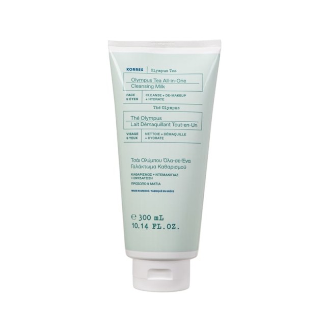 Korres Olympus Tea All-in-One Cleansing Milk Γαλάκτωμα Καθαρισμού & Ντεμακιγιάζ για Πρόσωπο & Μάτια 300ml product photo