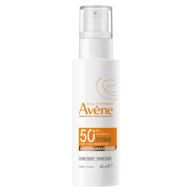 Avene Anti-Pigmentation Tinted Fluid Spf50+ Αντηλιακό Προσώπου Πολύ Υψηλής Προστασίας με Χρώμα για την Πρόληψη των Μελαγχρωματικών Κηλίδων 40ml product photo