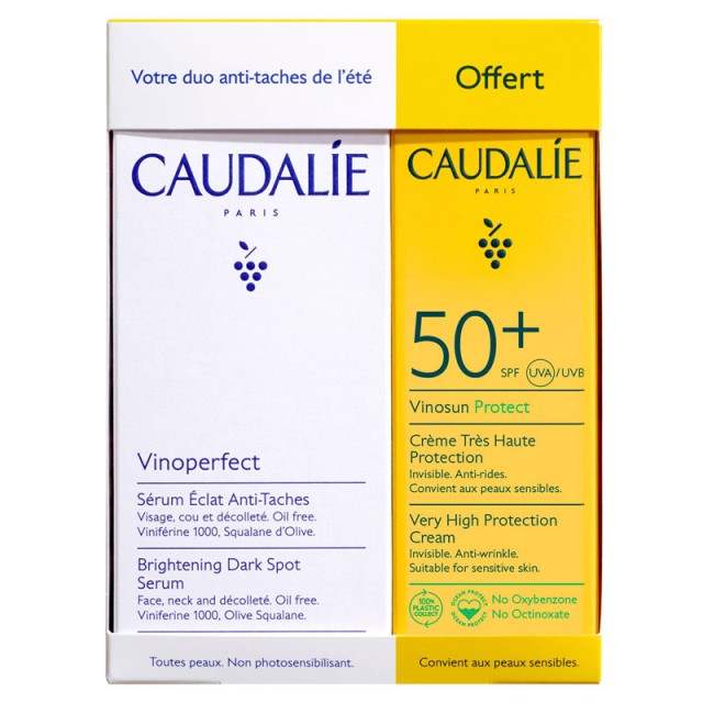 Caudalie Promo Vinoperfect Brightening Dark Spot Serum 30ml & Δώρο Vinosun Protect Spf50+, 25ml product photo