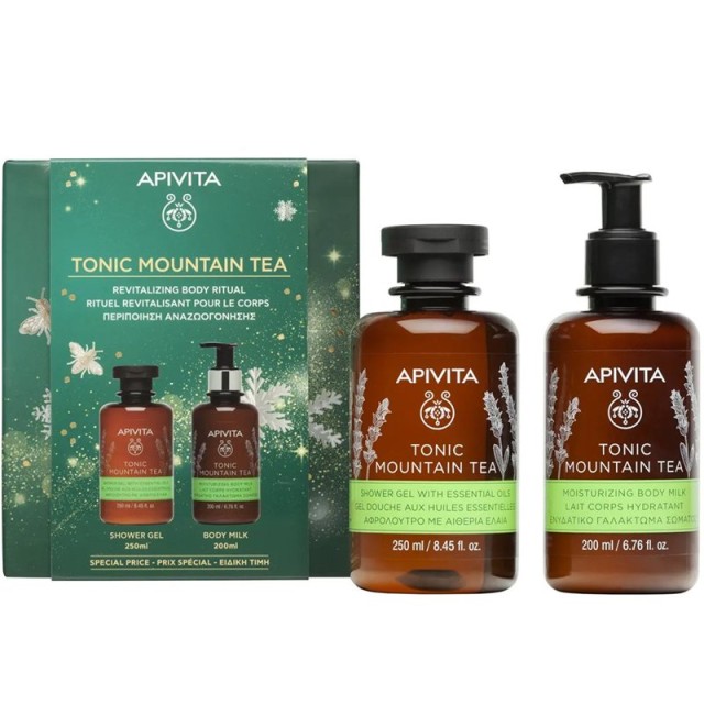 Apivita Promo Tonic Mountain Tea Αφρόλουτρο 250ml & Ενυδατικό Γαλάκτωμα Σώματος 200ml product photo