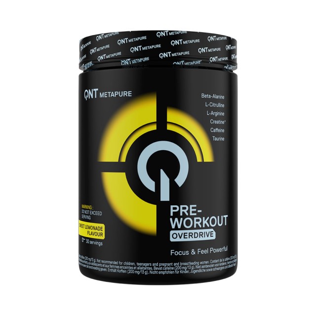 QNT Pre-Workout Overdrive Sweet Lemonade Γεύση Λεμόνι 390gr product photo
