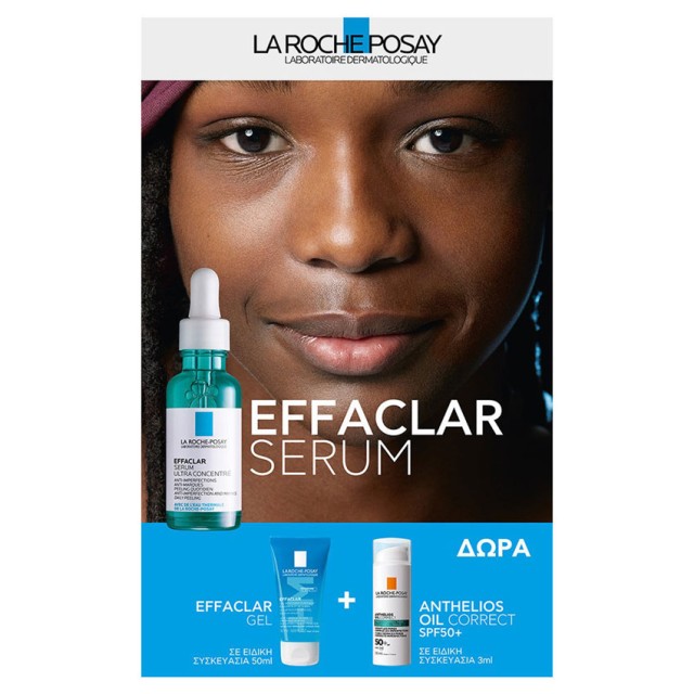 La Roche Posay Promo Effaclar Ultra Concentrated Serum 30ml & Δώρο Effaclar Gel 50ml & Anthelios Oil Correct Spf50+, 3ml product photo