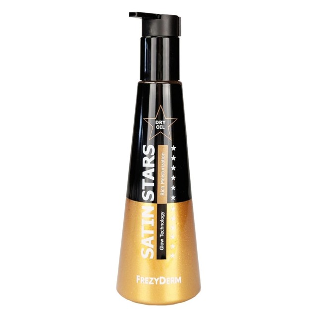 Frezyderm Satin Stars Golden Bronze Sparkling Glow Dry Oil Ξηρό Λάδι Σώματος Εντατικής Ενυδάτωσης & Λάμψης με Χρυσαφένιο Χρώμα & Glitter 250ml product photo