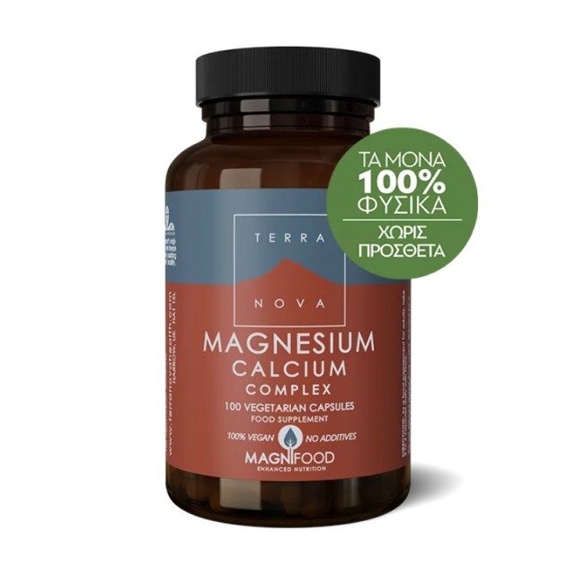Terranova Magnesium Calcium Complex 100 veg. caps product photo