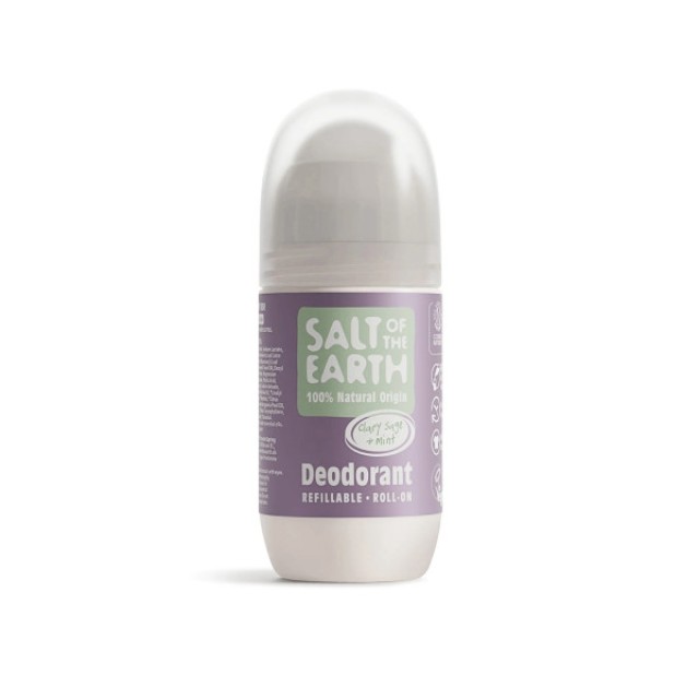 Salt of the Earth Vegan Clary Sage & Mint Αποσμητικό Επαναγεμιζόμενο Roll-On 75ml product photo