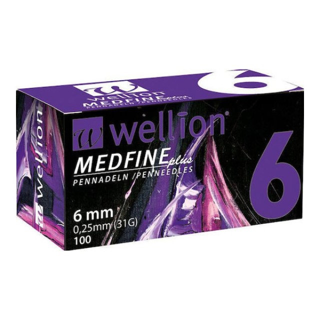 Wellion Medfine Plus Βελονάκια για Πένα Ινσουλίνης 31G x 6mm 100τεμ product photo
