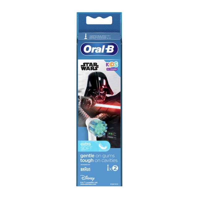 Oral-B Kids Star Wars Toothbrush Heads 3+ Years Extra Soft 2 Τεμάχια product photo