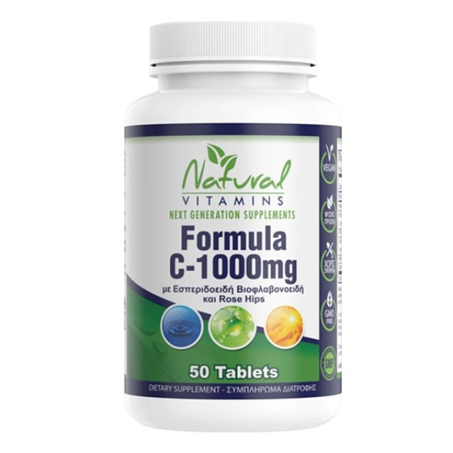 Natural Vitamins Formula C-1000mg 50tabs product photo