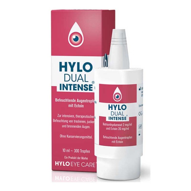Hylo Dual Intense Οφθαλμικές Σταγόνες Με Υαλουρονικό Οξύ Για Ξηροφθαλμία 10ml product photo