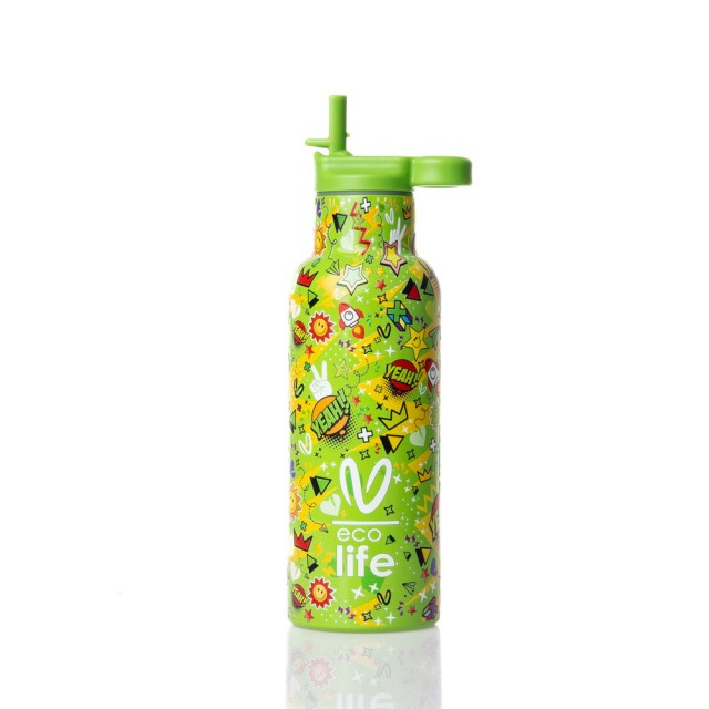 Ecolife X Vasiliki Thermos Ανοξείδωτο Παγούρι Θερμός Borola 500ml product photo