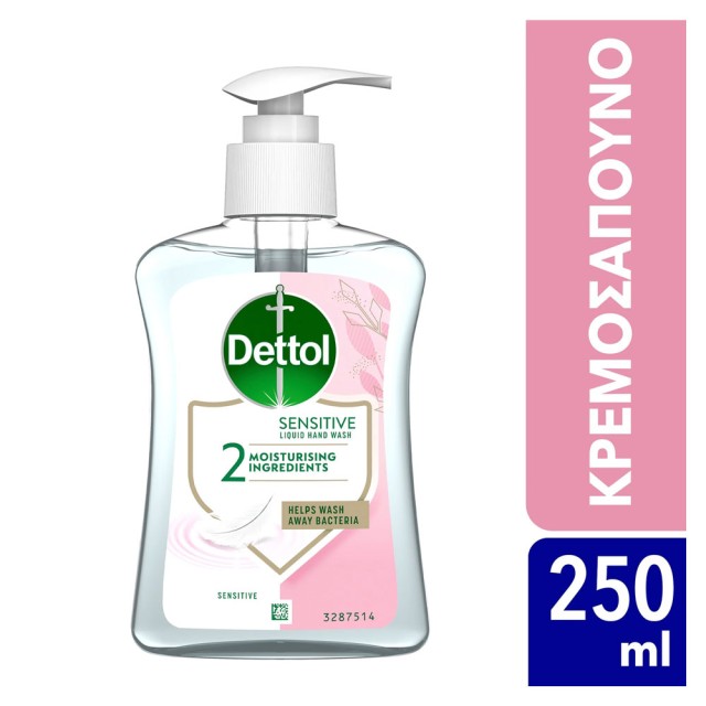Dettol Υγρό Κρεμοσάπουνο για Ευαίσθητες Επιδερμίδες 250ml product photo