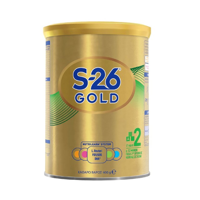 S-26 Gold No 2 Βρεφικό Γάλα Σε Σκόνη Για Βρέφη 6-12 Μηνών 400 gr product photo