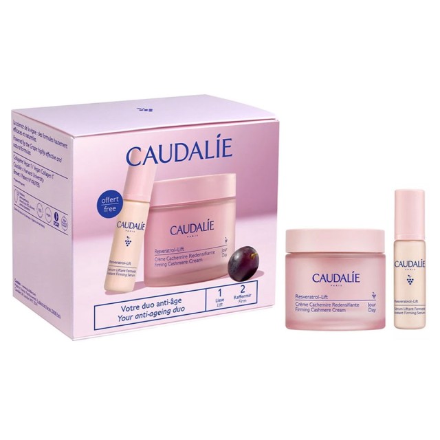 Caudalie Promo Resveratrol Lift - Firming Cashmere Day Cream 50ml & Δώρο Instant Firming Serum 10ml product photo