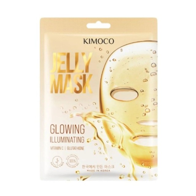 Kimoco Jelly Mask Illuminating Υφασμάτινη Μάσκα Προσώπου Λάμψης με Βιταμίνη C & Γλουταθειόνη 23 ml product photo