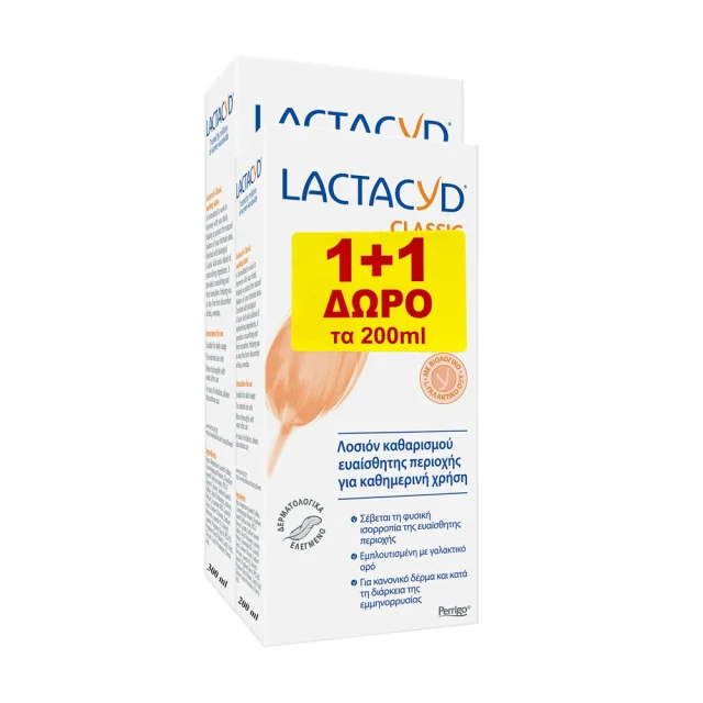 Lactacyd Promo Classic Intimate Washing Lotion 300ml + 200ml Δώρο product photo