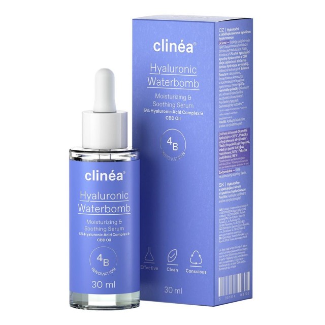 Clinea Hyaluronic Waterbomb Moisturizing & Soothing Serum 30ml product photo
