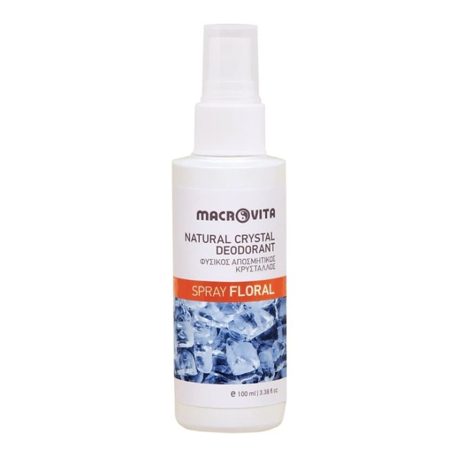 Macrovita Φυσικός Αποσμητικός Κρύσταλλος Spray Floral 100 ml product photo