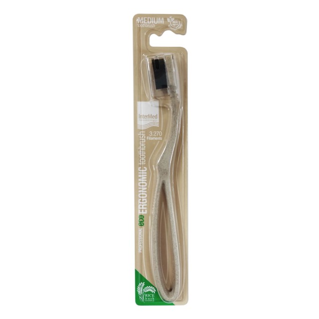 Intermed Professional Eco Ergonomic Toothbrush Medium Μπεζ 1τεμ product photo