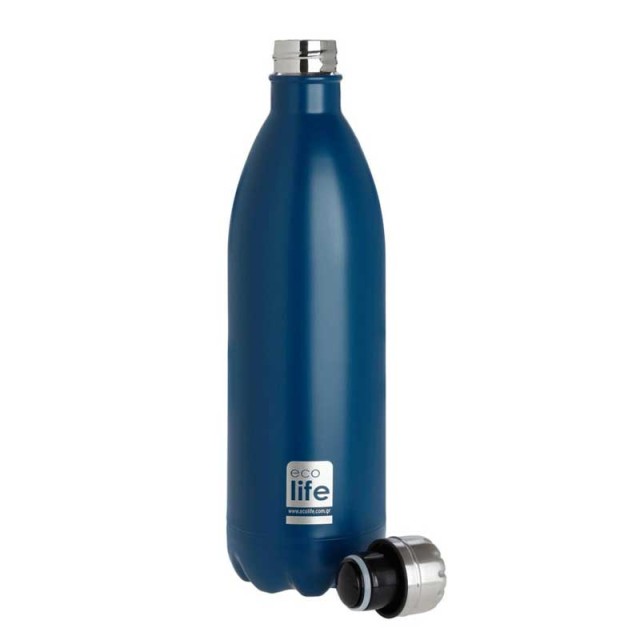 Ecolife Ανοξείδωτο Μπουκάλι - Θερμός Blue 1000ml product photo