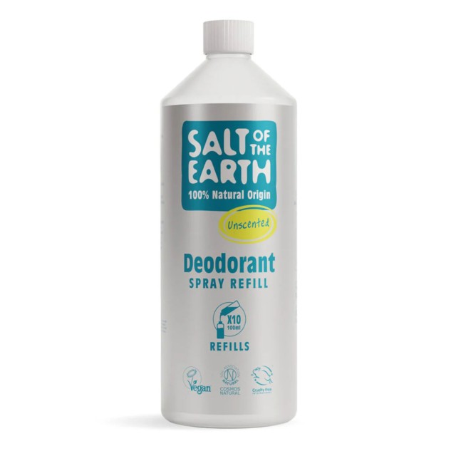 Salt of the Earth Vegan Αποσμητικό Spray Χωρίς Άρωμα Refill 1000ml product photo