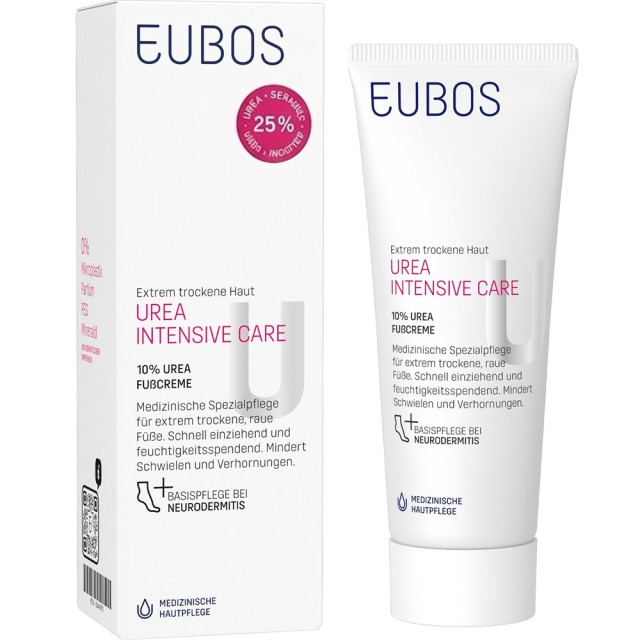 Eubos Urea 10% Foot Cream Κρέμα Ποδιών για Πολύ Ξηρό & Σκασμένο Δέρμα 125ml product photo