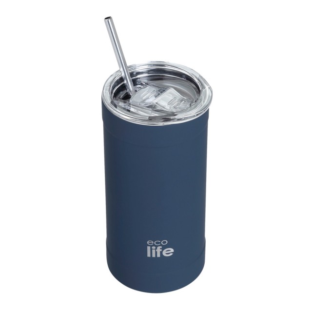 Ecolife Coffee Thermos Ποτήρι Καφέ Θερμός Sapphire Blue 500ml product photo