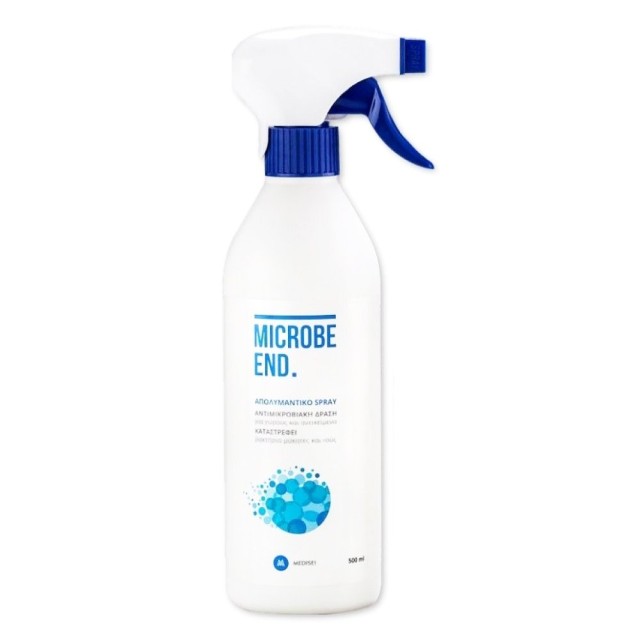 Medisei Microbe End Απολυμαντικό Spray με Αντιμικροβιακή Δράση για Χώρους και Αντικείμενα 500ml product photo